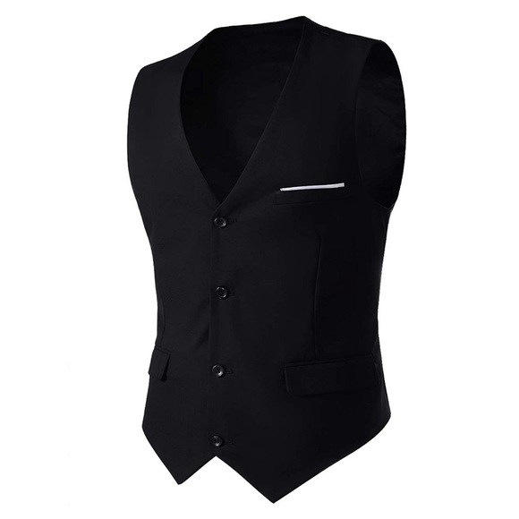 Mens Two Button Notch Lapel Slim Fit 3 Piece Suit - Picture 4 of 6